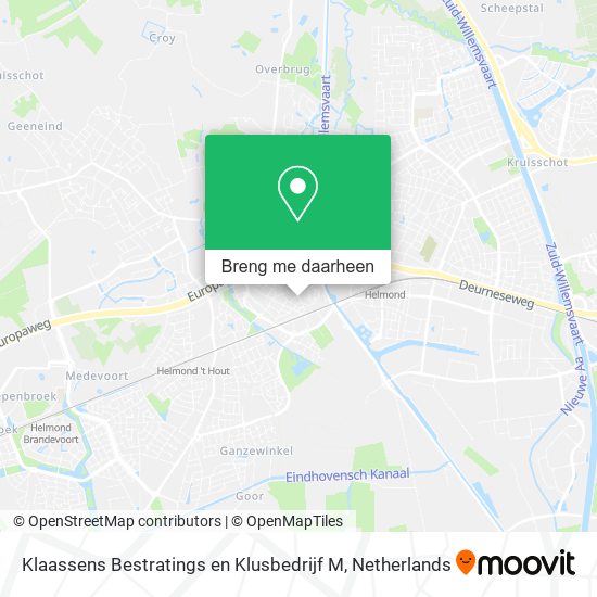 Klaassens Bestratings en Klusbedrijf M kaart