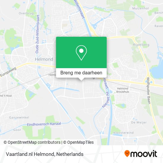 Vaartland.nl Helmond kaart