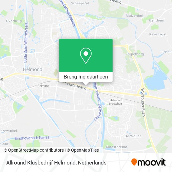 Allround Klusbedrijf Helmond kaart