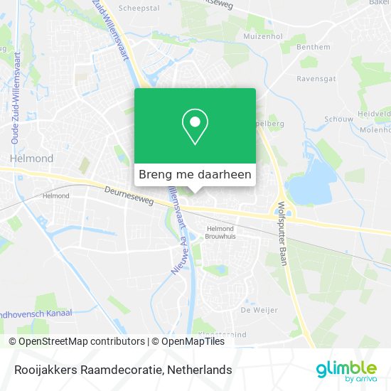 Rooijakkers Raamdecoratie kaart