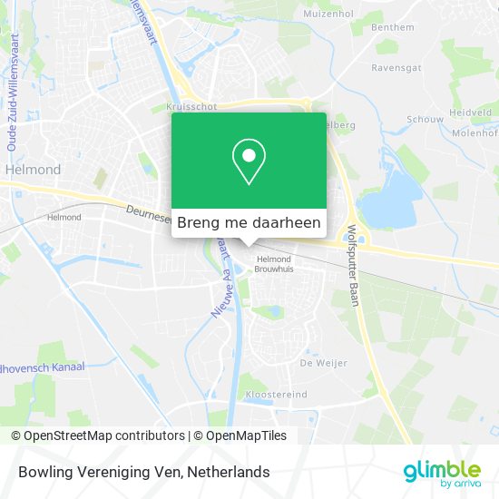 Bowling Vereniging Ven kaart