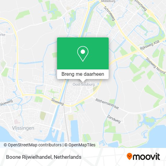 Boone Rijwielhandel kaart