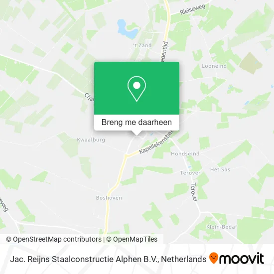 Jac. Reijns Staalconstructie Alphen B.V. kaart