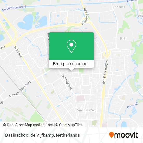 Basisschool de Vijfkamp kaart