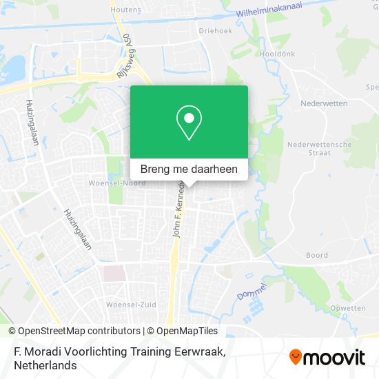 F. Moradi Voorlichting Training Eerwraak kaart