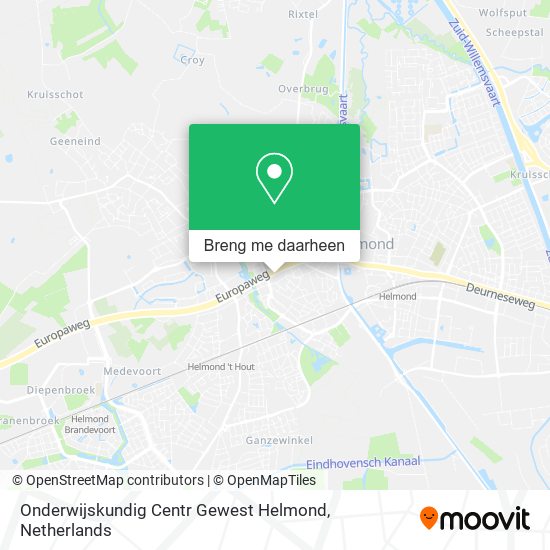 Onderwijskundig Centr Gewest Helmond kaart