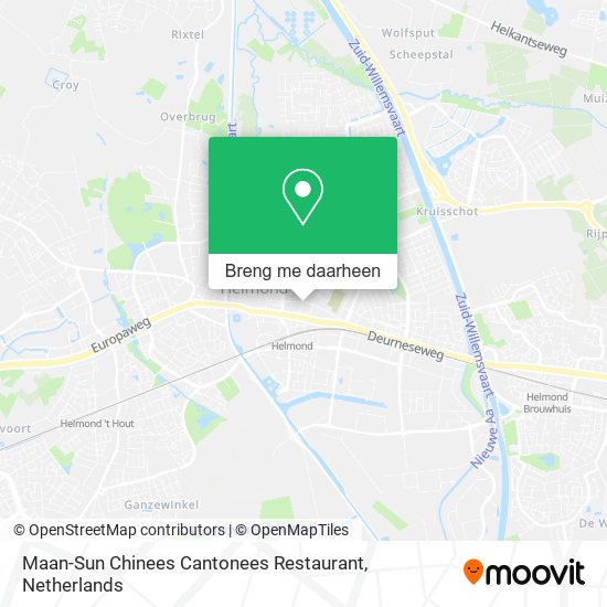 Maan-Sun Chinees Cantonees Restaurant kaart