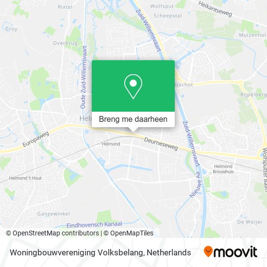 Woningbouwvereniging Volksbelang kaart