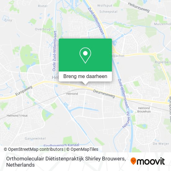 Orthomoleculair Diëtistenpraktijk Shirley Brouwers kaart