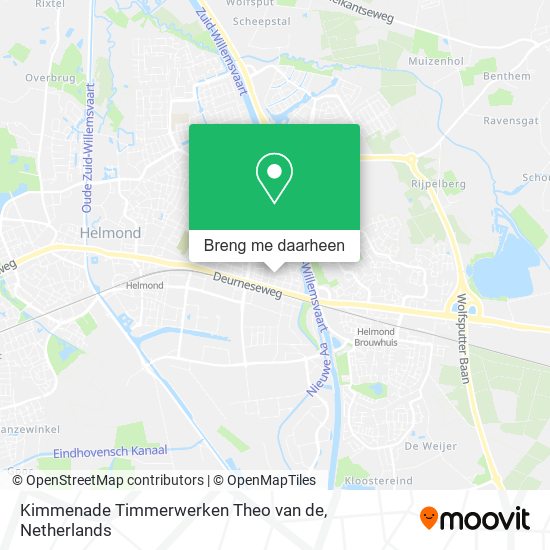 Kimmenade Timmerwerken Theo van de kaart