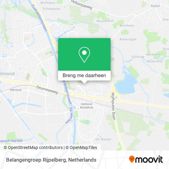 Belangengroep Rijpelberg kaart