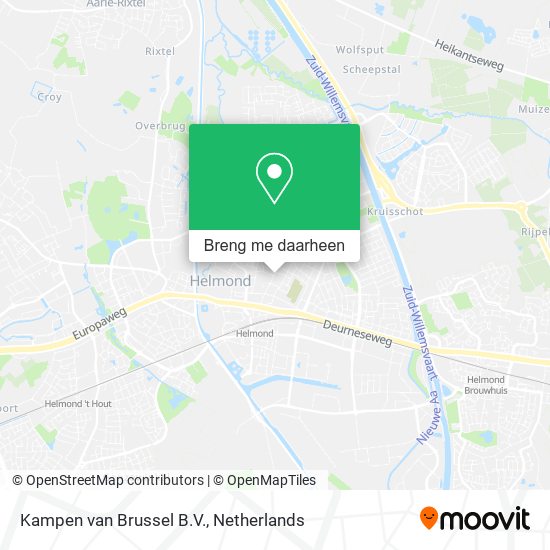 Kampen van Brussel B.V. kaart