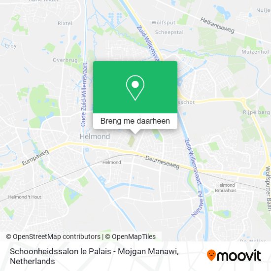 Schoonheidssalon le Palais - Mojgan Manawi kaart