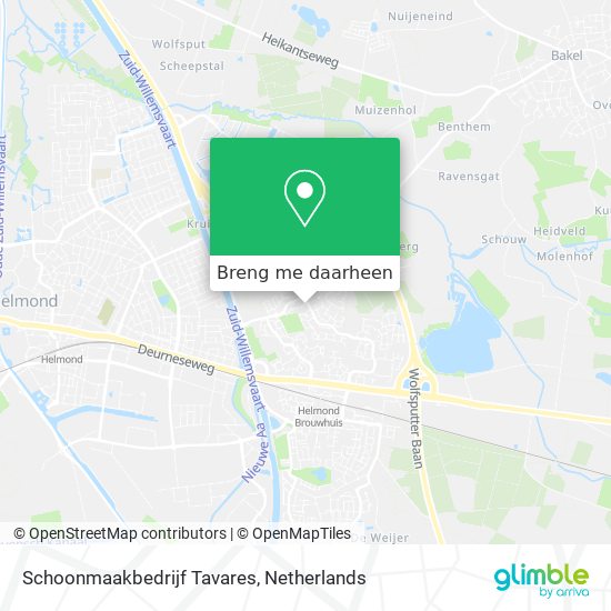 Schoonmaakbedrijf Tavares kaart