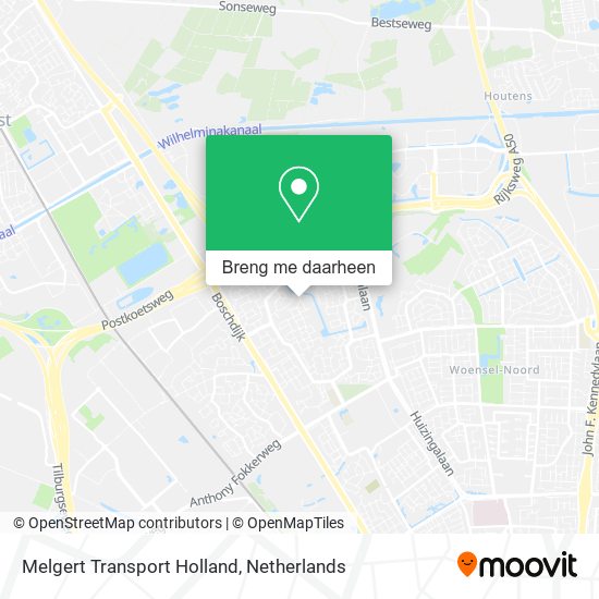 Melgert Transport Holland kaart