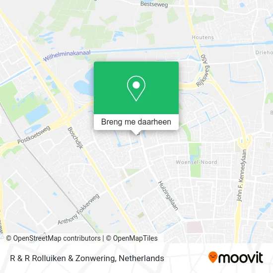 R & R Rolluiken & Zonwering kaart