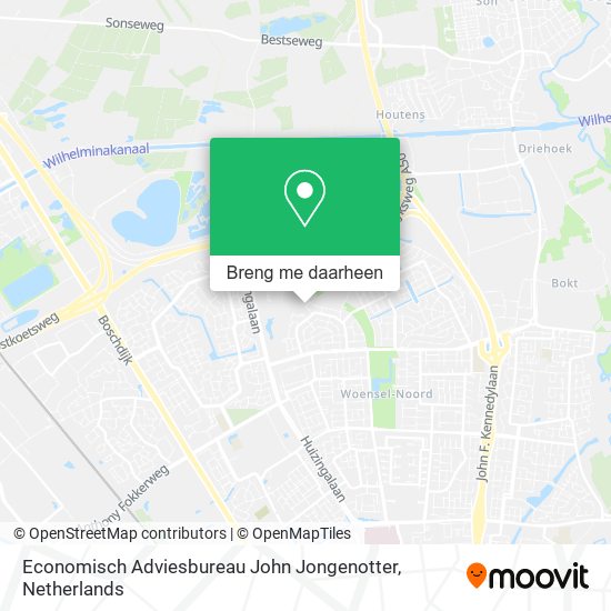 Economisch Adviesbureau John Jongenotter kaart