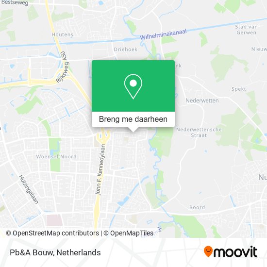 Pb&A Bouw kaart