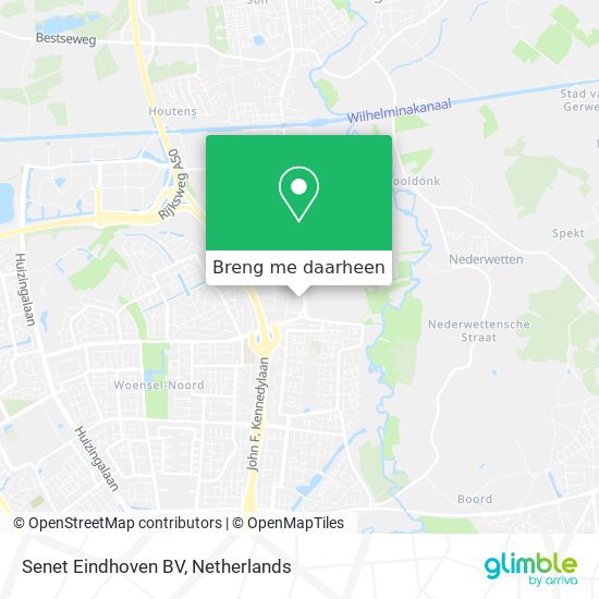 Senet Eindhoven BV kaart
