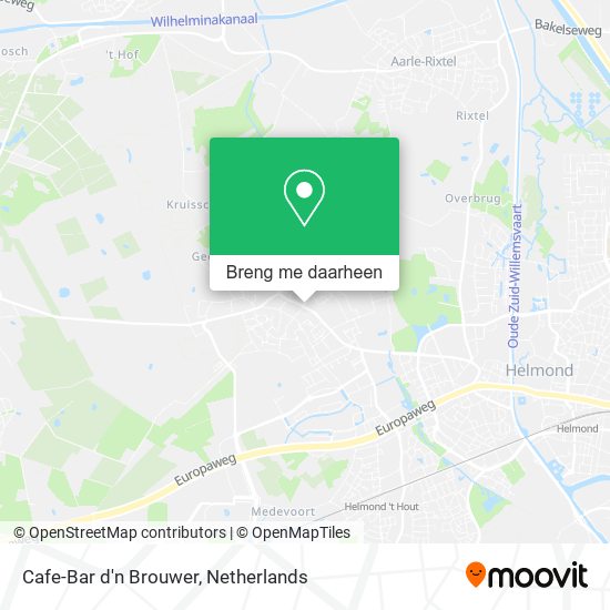 Cafe-Bar d'n Brouwer kaart