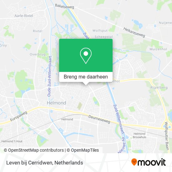 Leven bij Cerridwen kaart