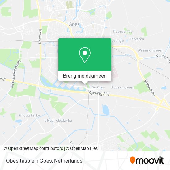 Obesitasplein Goes kaart