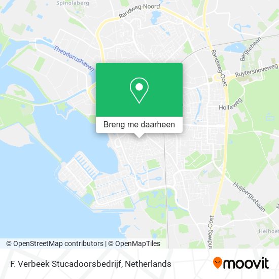 F. Verbeek Stucadoorsbedrijf kaart
