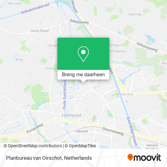 Planbureau van Oirschot kaart