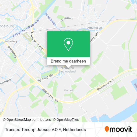 Transportbedrijf Joosse V.O.F. kaart