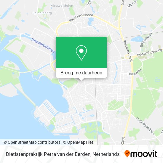 Dietistenpraktijk Petra van der Eerden kaart