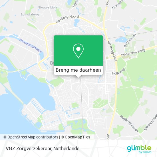 VGZ Zorgverzekeraar kaart