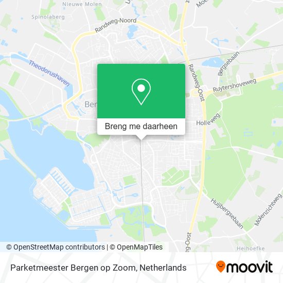 Parketmeester Bergen op Zoom kaart