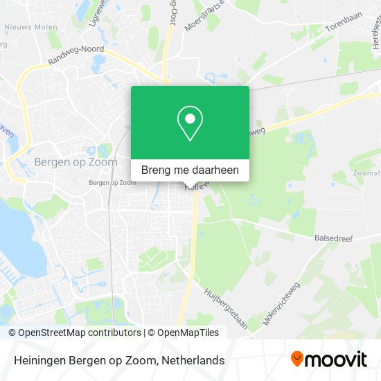 Heiningen Bergen op Zoom kaart