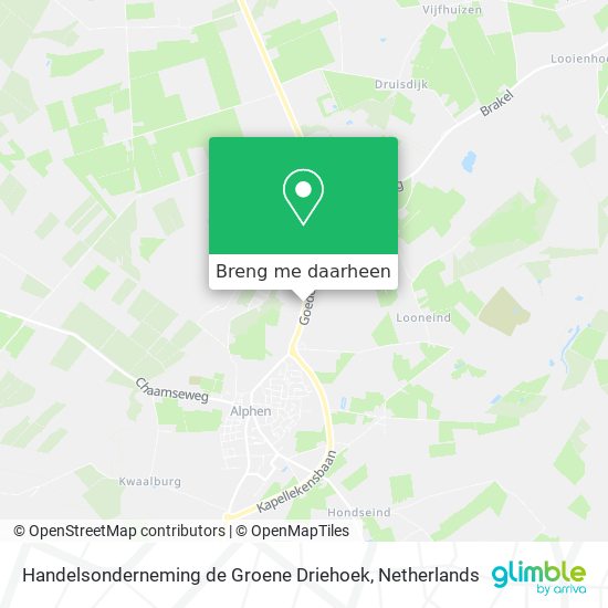 Handelsonderneming de Groene Driehoek kaart