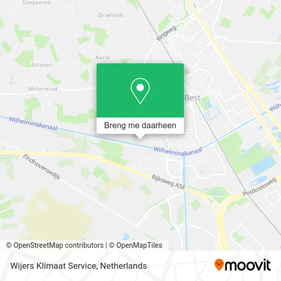 Wijers Klimaat Service kaart