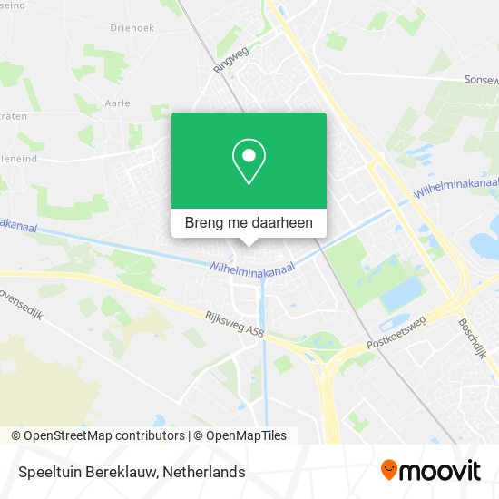 Speeltuin Bereklauw kaart