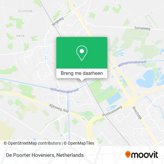 De Poorter Hoveniers kaart