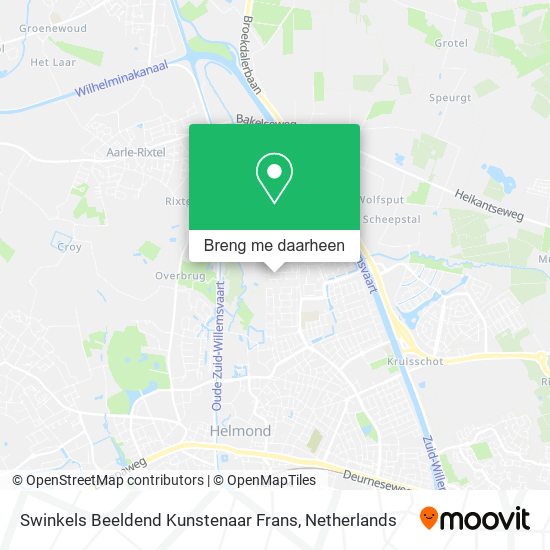 Swinkels Beeldend Kunstenaar Frans kaart