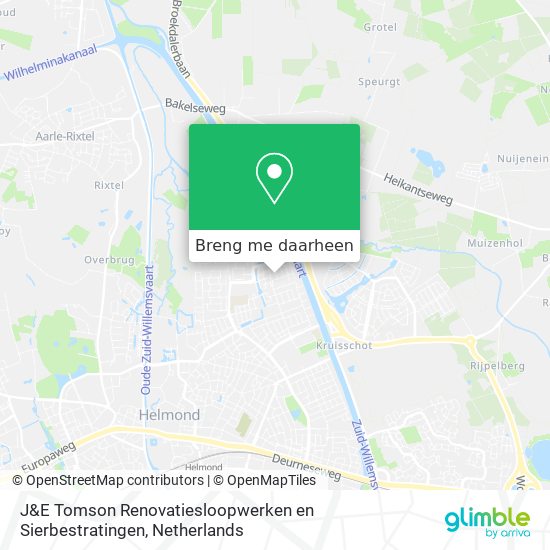 J&E Tomson Renovatiesloopwerken en Sierbestratingen kaart