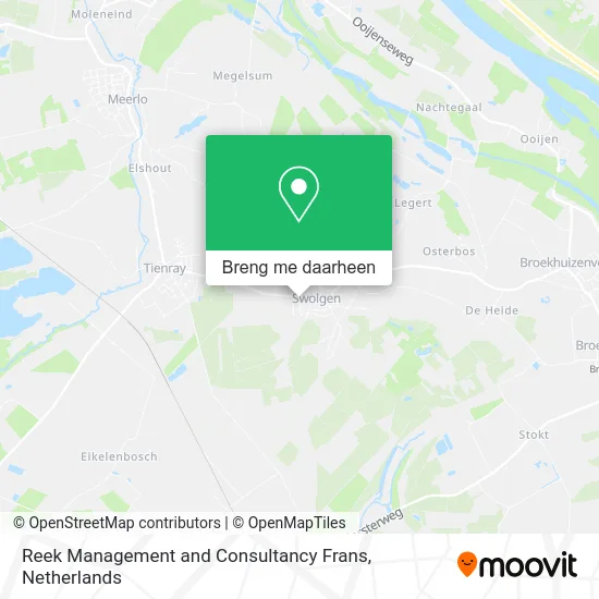 Reek Management and Consultancy Frans kaart