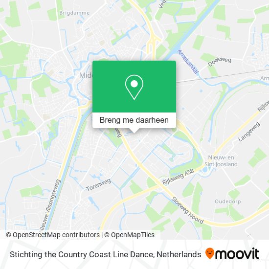Stichting the Country Coast Line Dance kaart