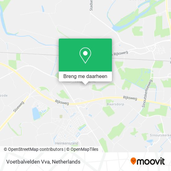 Voetbalvelden Vva kaart