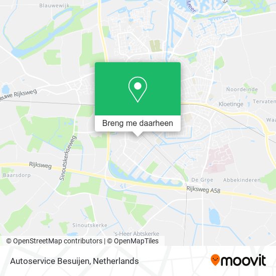 Autoservice Besuijen kaart