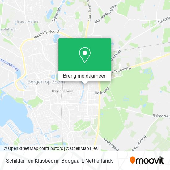 Schilder- en Klusbedrijf Boogaart kaart
