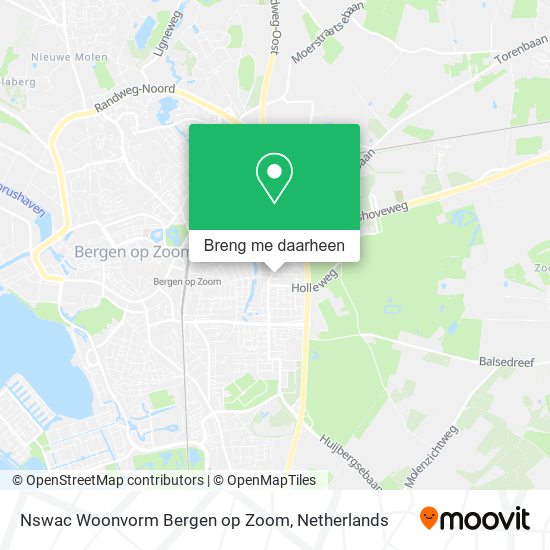Nswac Woonvorm Bergen op Zoom kaart