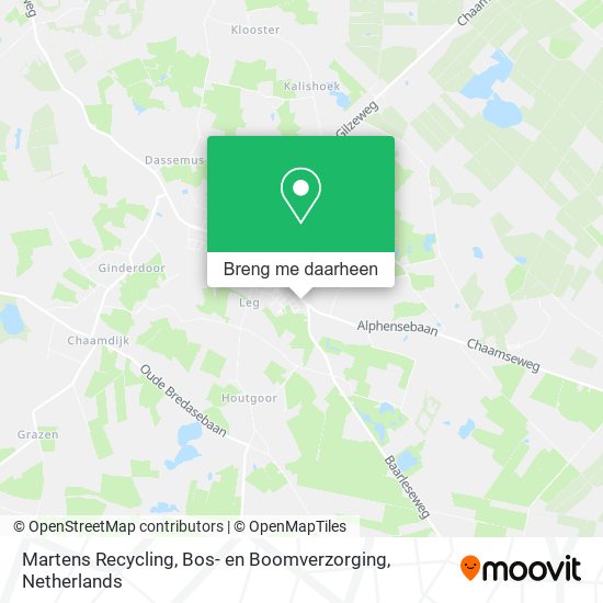 Martens Recycling, Bos- en Boomverzorging kaart