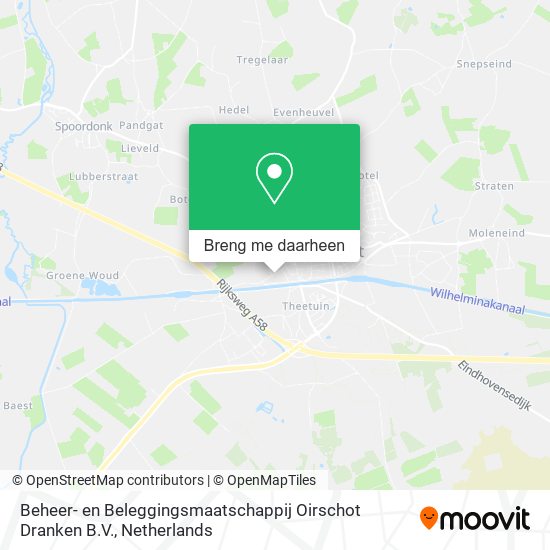 Beheer- en Beleggingsmaatschappij Oirschot Dranken B.V. kaart