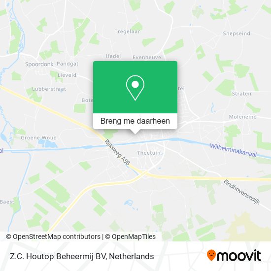 Z.C. Houtop Beheermij BV kaart