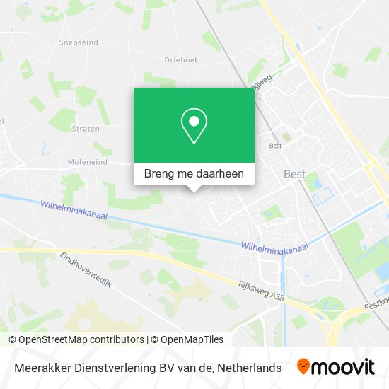 Meerakker Dienstverlening BV van de kaart