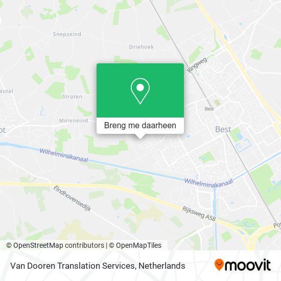 Van Dooren Translation Services kaart